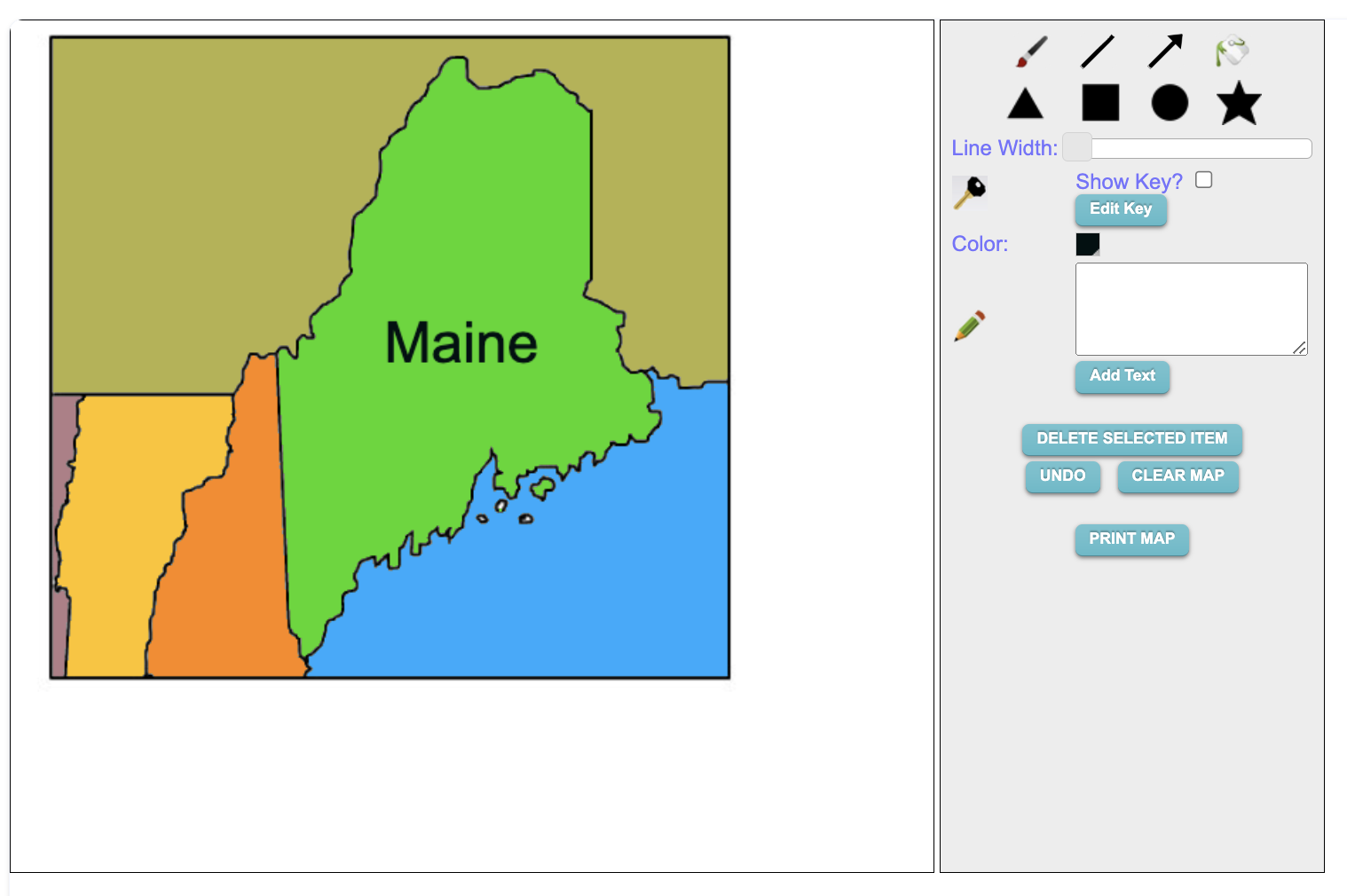 Make your Own Maine Map Online